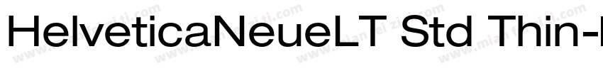 HelveticaNeueLT Std Thin字体转换